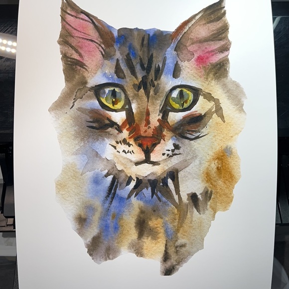 Cute Cat Portrait Wall Art Print Poster Unframed - Picture 11 of 16